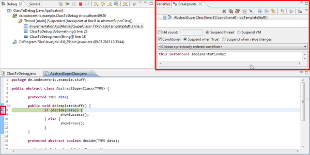 Conditional Breakpoints