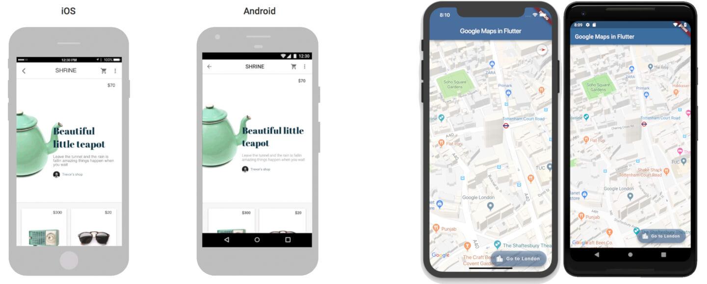 Fluttter shows that is possible to have iOS and Android apps looking the same