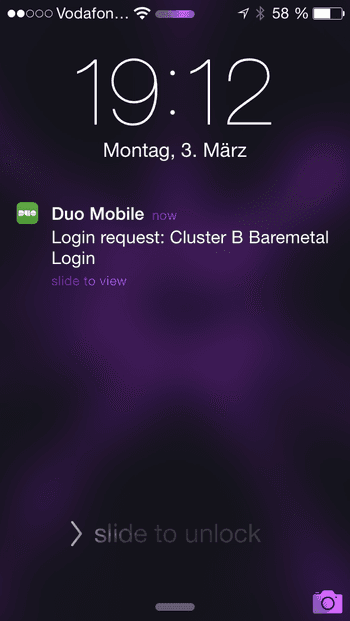 Duo Push Notification