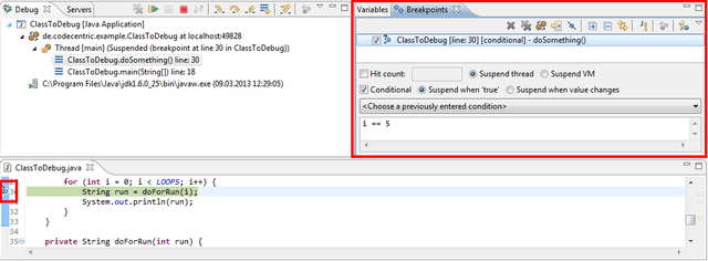 Conditional Breakpoints II