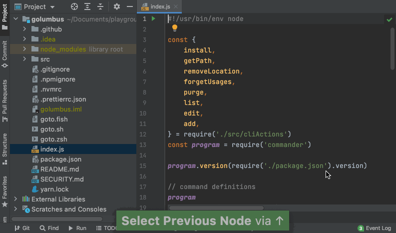 Navigating IntelliJ IDEA with only a keyboard