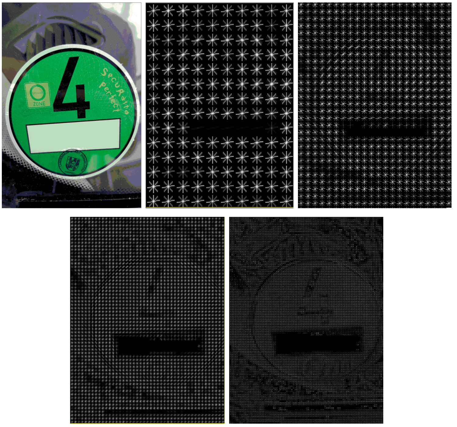 Extracted features of the environmental badge