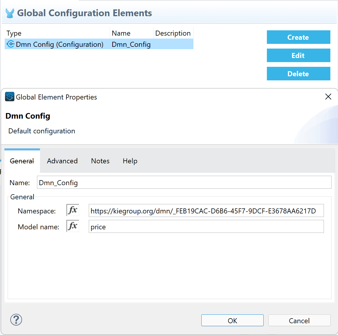 dmn adapter configuration